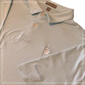 Peter Millar Summer Comfort‎ XXL Golf Polo Shirt Canterbury Blue Striped Flaws